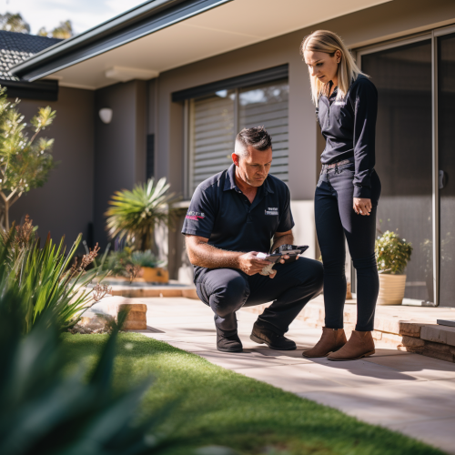 Trust Pest Control Technician with Melbourne Resident'