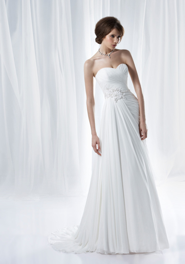 Shopofgirls.com Announces Its New Ivory Chiffon Wedding Dres'