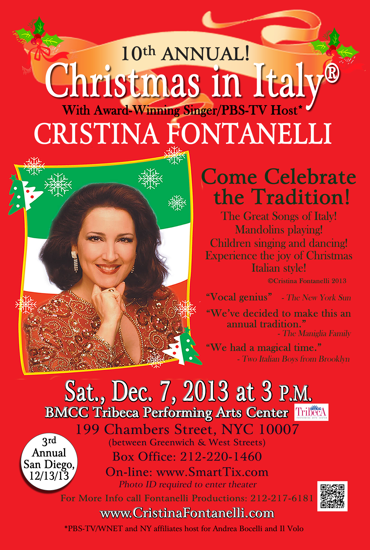 "Christmas in Italy®" poster design 2013
