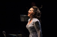 Award-winning Cristina Fontanelli on stage at Symphony Space