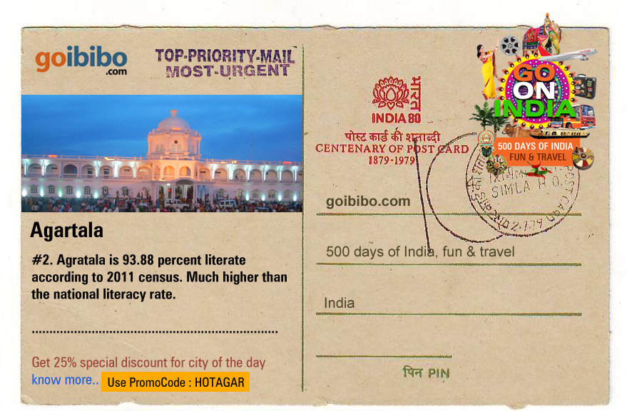 Goibibo Offers Upto 25% Discounts on Agartala City Hotel'