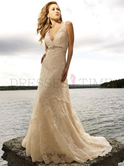 Cheap Lace Wedding Dresses Offered By Dressestime on Discoun'