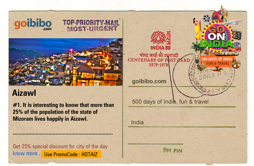 25% on Aizawl Hotel Bookings'