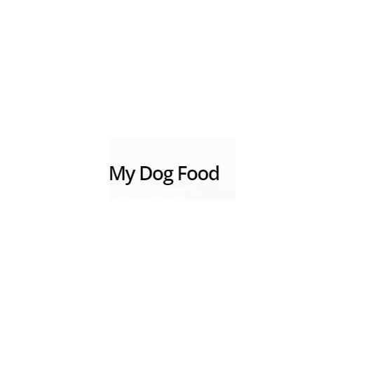 Company Logo For My Dog Food'