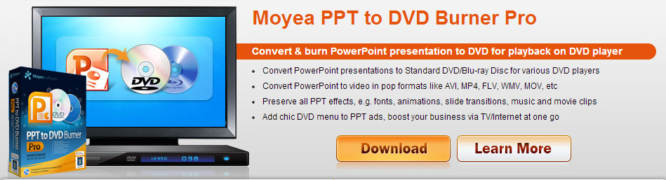 Moyea PPT to DVD Burner Pro Banner