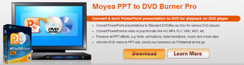 Moyea PPT to DVD Burner Pro Banner'