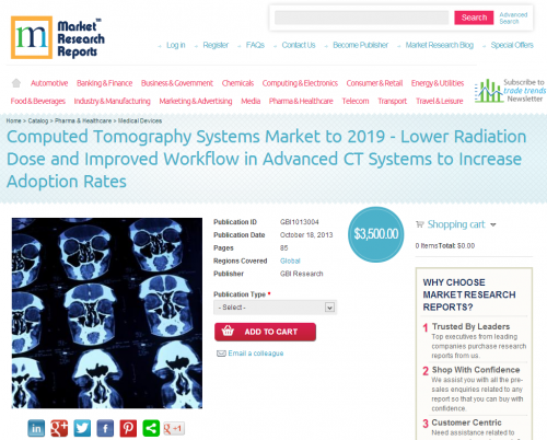 Computed Tomography Systems Market to 2019'