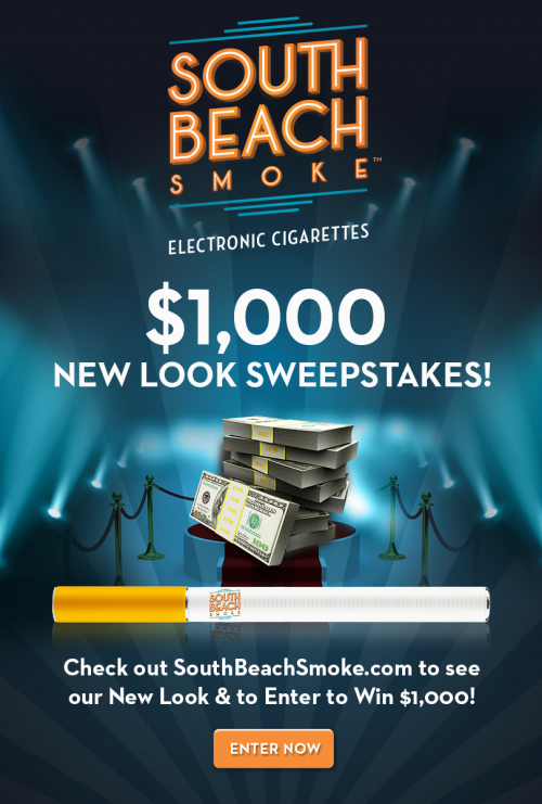 South Beach Smoke $1,000 New Look Sweepstakes'