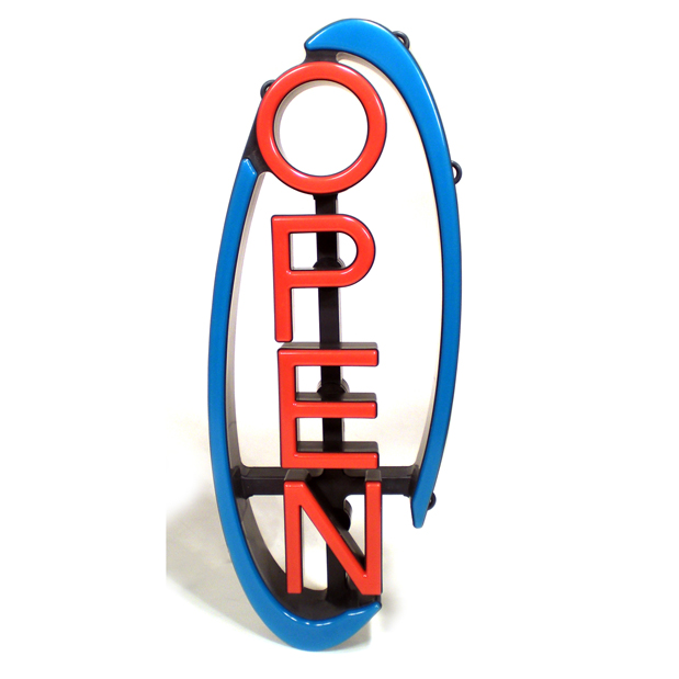CM Global Swivel LED OPEN Sign Vertical