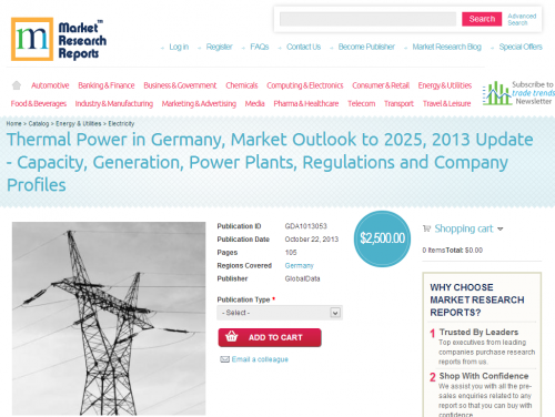 Thermal Power in Germany, Market Outlook, Power Plants'