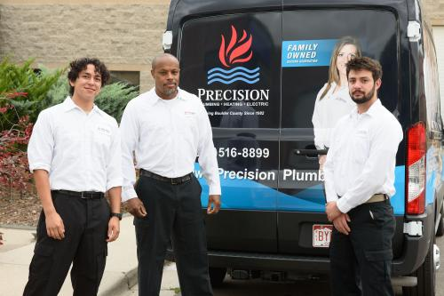 Company Logo For Precision Plumbing Heating Cooling &amp'