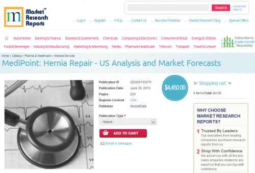 MediPoint: Hernia Repair - US Analysis and Market Forecasts'