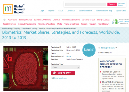 Biometrics: Market Shares, Strategies and Forecasts'