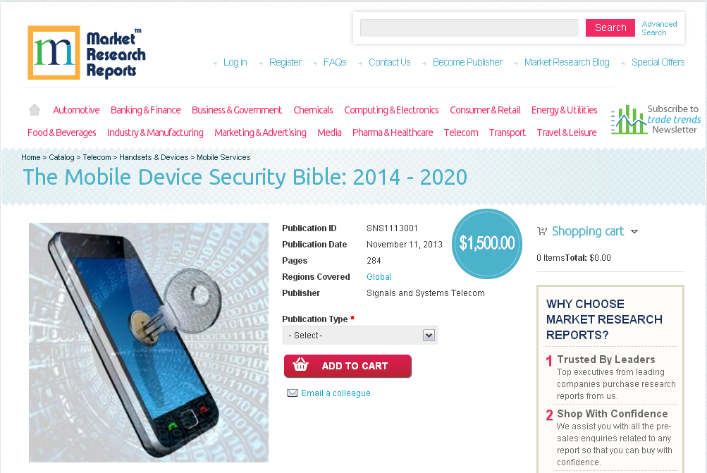 Mobile Device Security Bible: 2014 - 2020'