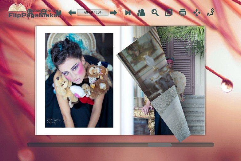 PDF flip book shows realistic effect