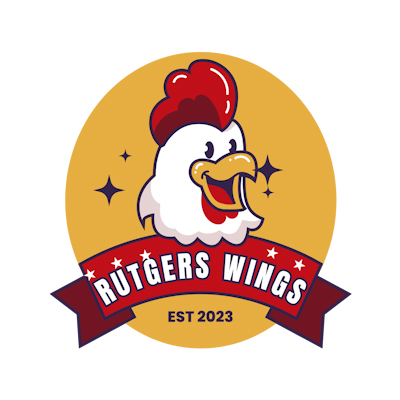 Rutgers Wings - Best Fast Food Restaurant Logo