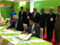 Signing Ceremony in Paris France, during Planete PME 2012