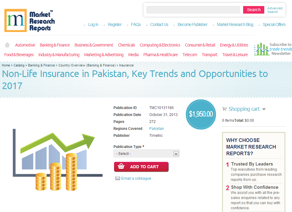Non Life Insurance in Pakistan, Opportunities to 2017'