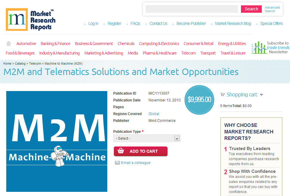 M2M and Telematics Solutions and Market Opportunities'