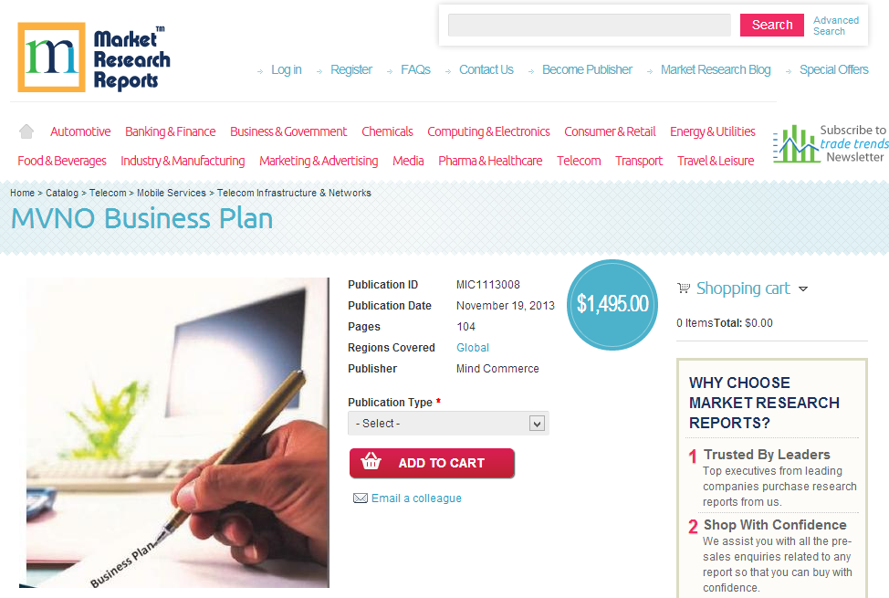 Mobile Virtual Network Operator Business Plan'