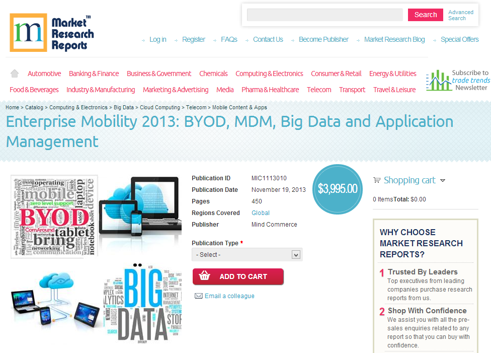 Enterprise Mobility 2013: BYOD, MDM, Big Data'