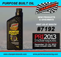Champion Racing Oil at PRI Show