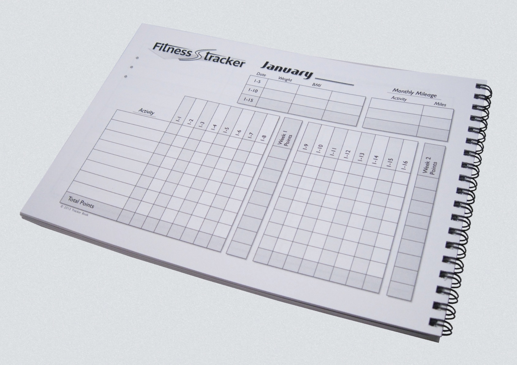 Record Daily Exercise Points in the Monthly Tracker