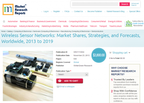 Wireless Sensor Networks: Strategies and Forecasts'
