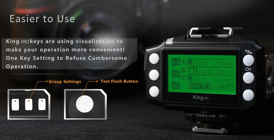 PIXEL King E-TTL II Wireless Flash Trigger for Nikon'