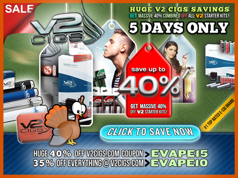 40% off for v2 Thanksgiving weekend'