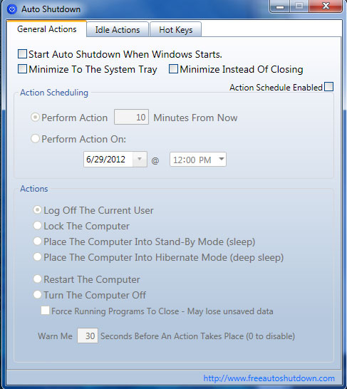 Free Auto Shutdown