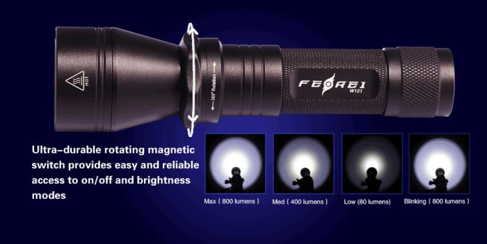 Ferei w15 led diving light torch'