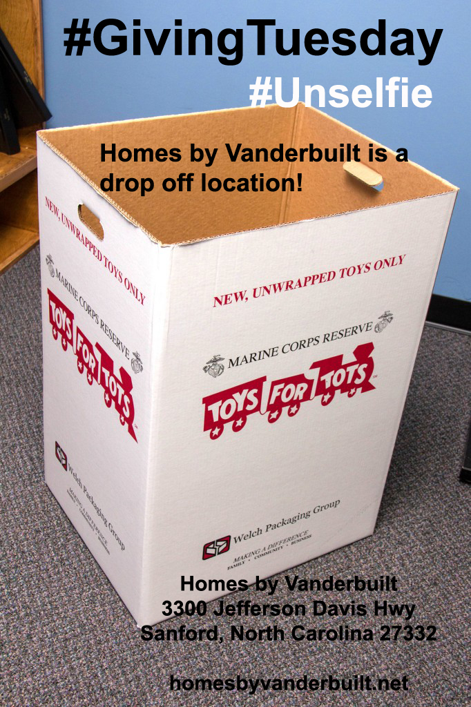 Homes by Vanderbuilt Toys for Tots Dropoff'