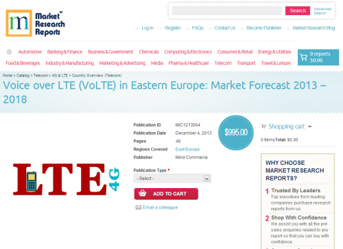 Voice over LTE (VoLTE) in Eastern Europe: Market Forecast 20'