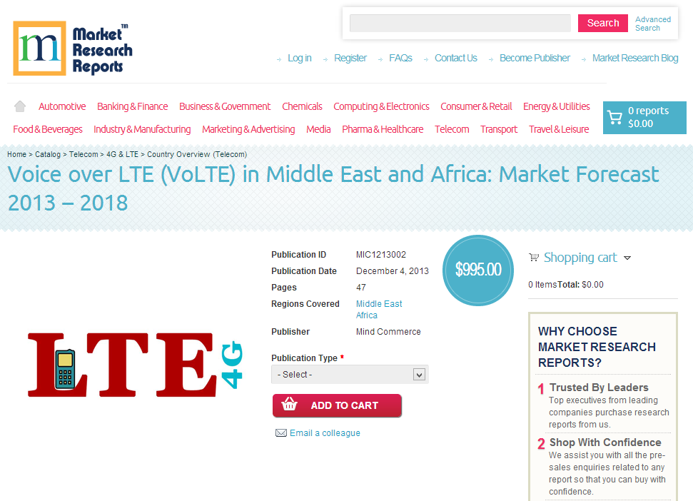 Voice over LTE in Middle East and Africa'