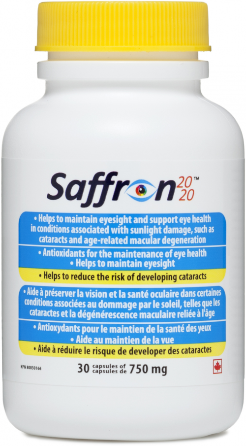 Saffron 2020, Macular degeneration supplement'