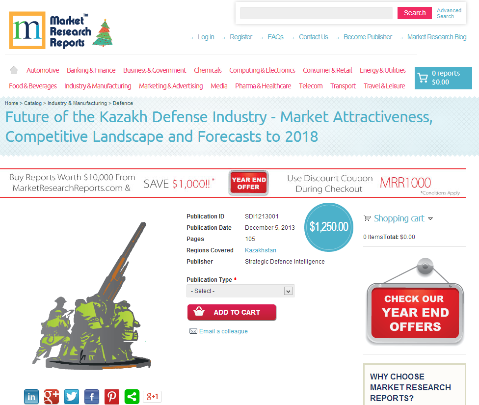 Future of the Kazakh Defense Industry to 2018'