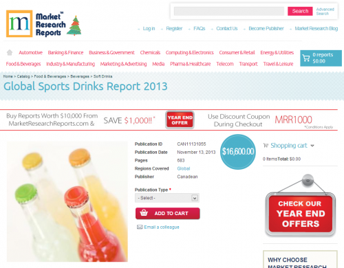 Global Sports Drinks Report 2013'