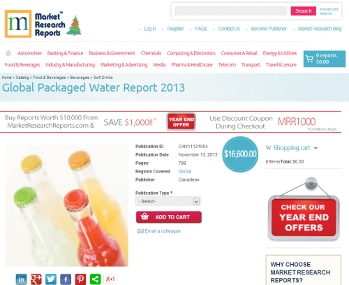 Global Packaged Water Report 2013'