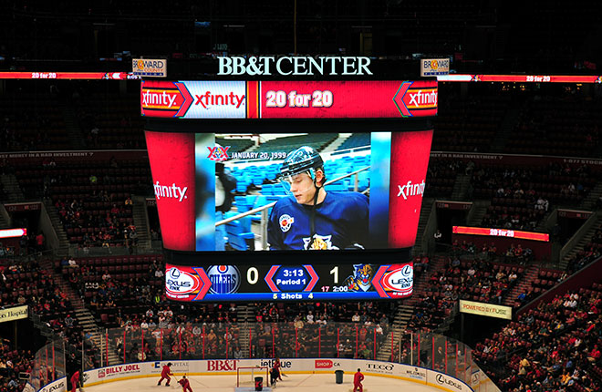 Lighthouse LED Display at BB&amp;amp;T Center'
