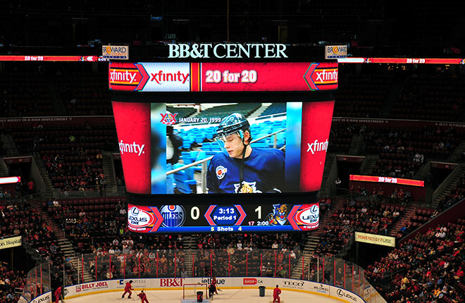 Lighthouse LED Display at BB&amp;T Center'