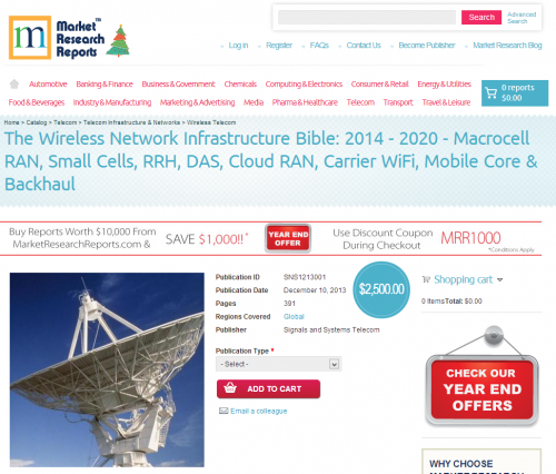 Wireless Network Infrastructure Bible 2014 - 2020'