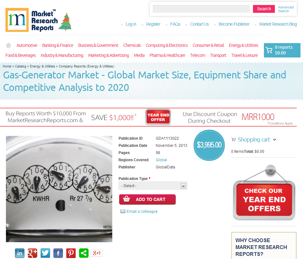 Gas-Generator Market - Global Market Size'