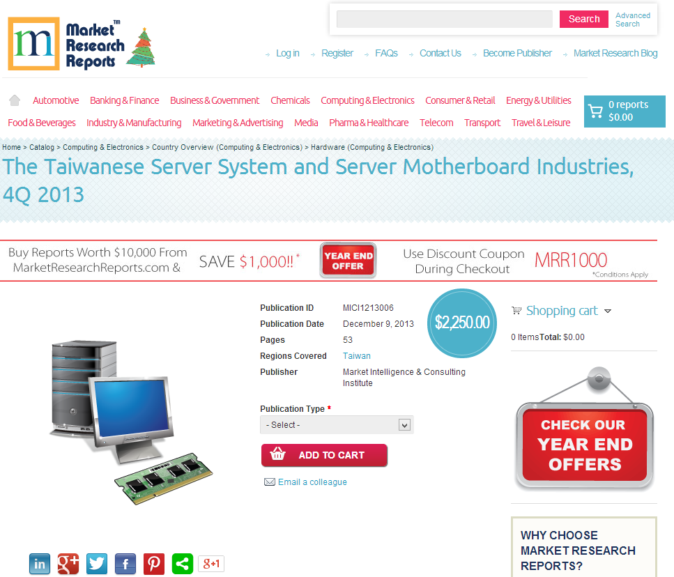 Taiwanese Server System and Server Motherboard Industries'