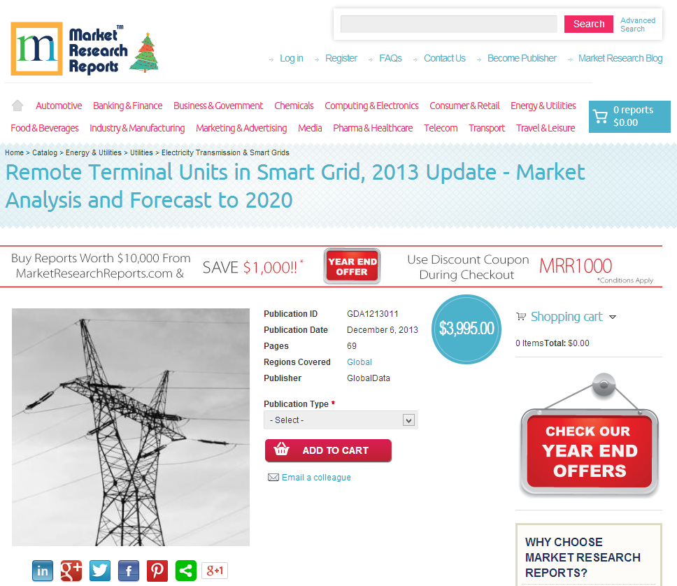 Remote Terminal Units in Smart Grid, 2013 Update'