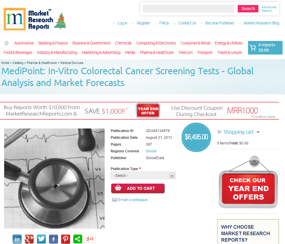 In-Vitro Colorectal Cancer Screening Tests'