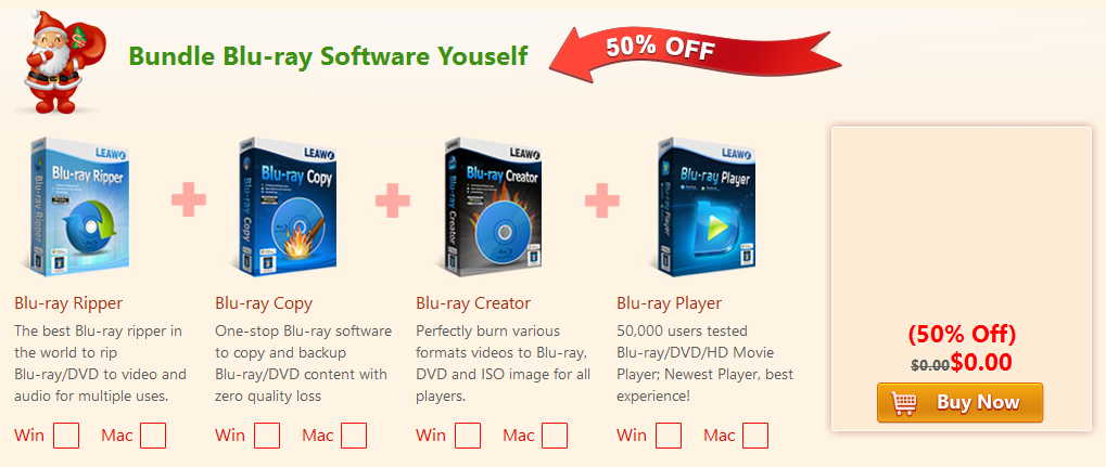 Leawo Blu-ray Software 50% OFF Coupon