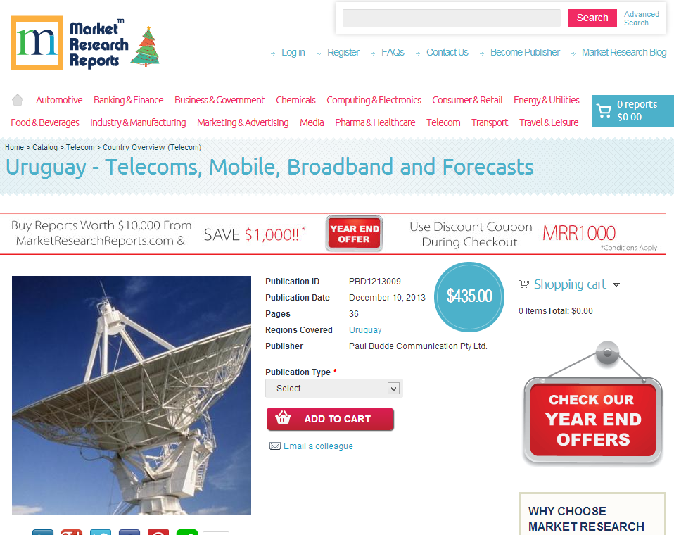 Uruguay - Telecoms, Mobile, Broadband and Forecasts'