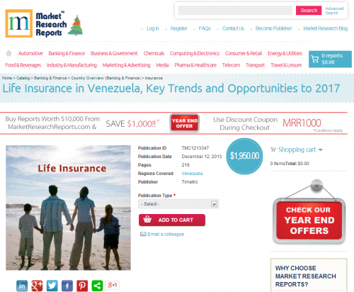 Life Insurance in Venezuela, Key Trends and Opportunities'