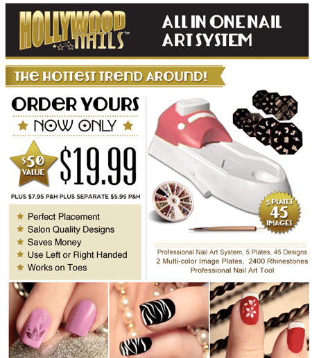 Hollywood Nails Nail Art System - As Seen on TV Canada'